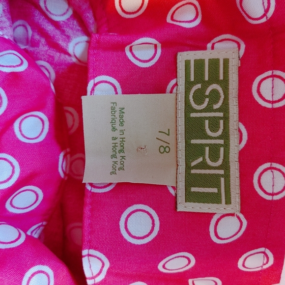 Vintage ESPRIT Pink Polka Dot Wrap/Bandage Skirt, Size 7/8 - Picture 6 of 9